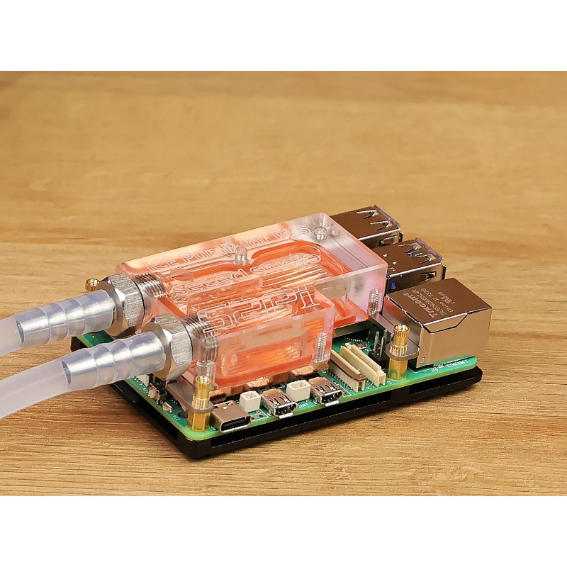Raspberry Pi Water Cooling Kit - Kit de refroidissement liquide ultra-fin pour