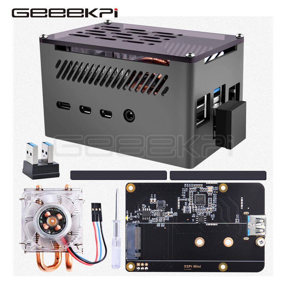 Argon One V3 M.2 Nvme Case - GeeekPi boîtier de brique en aluminium
