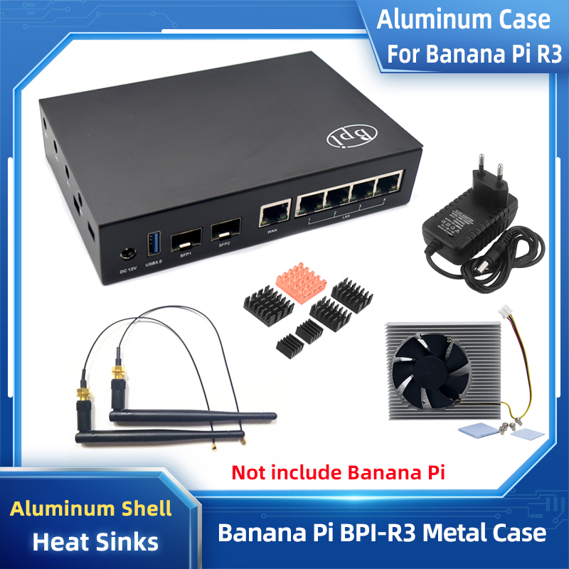 Argon One V3 M.2 Nvme Case - Banana Pi R3 boîtier en aluminium