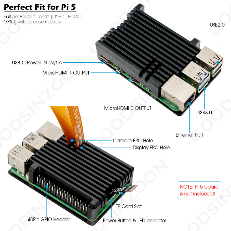 Boîtier blindé en aluminium Ra - Argon One V3 M.2 Nvme Case avis et prix