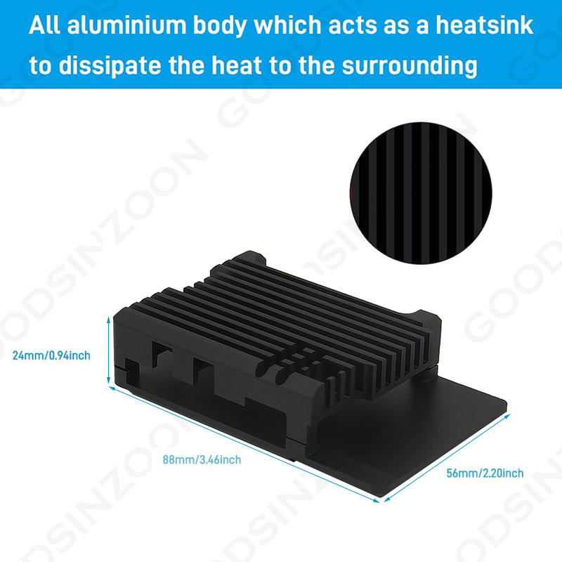Boîtier blindé en aluminium Ra - Argon One V3 M.2 Nvme Case avis et prix